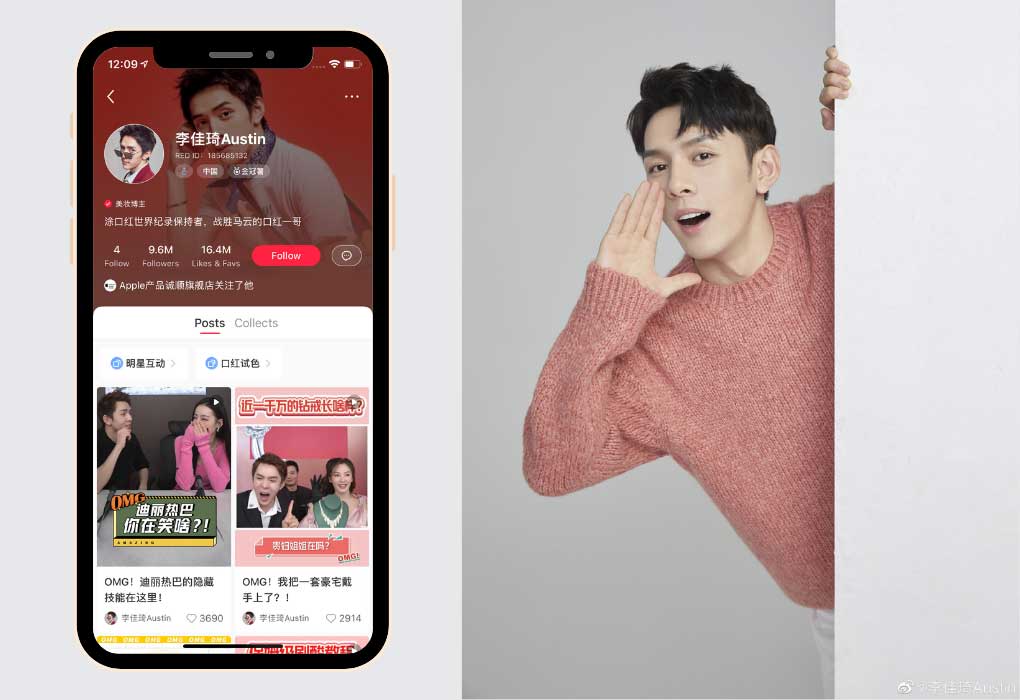 Chinese Social Media - Xiaohongshu kols austin li