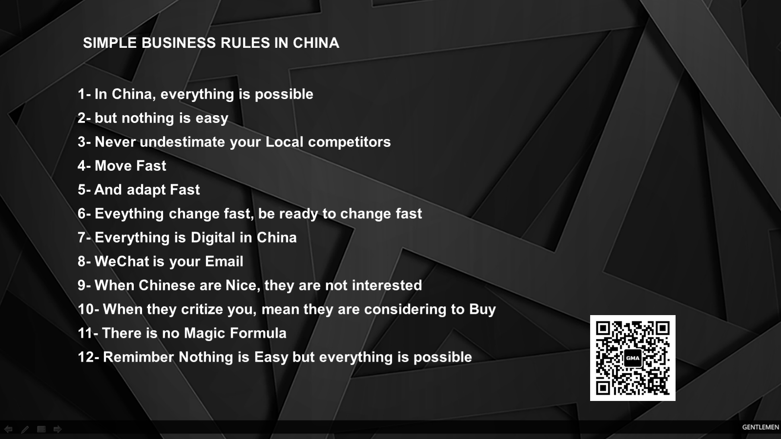 Business in China.